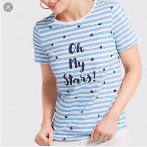 NWT 🇱🇷 Draper James Oh My Stars Tee ⭐️